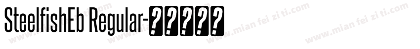 SteelfishEb Regular字体转换
